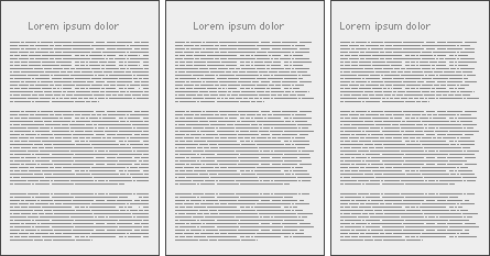 Illustration: Heading alignment options